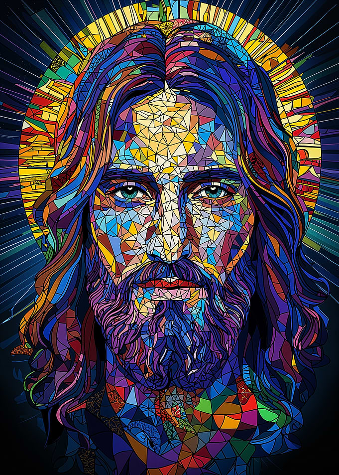 Stained Glass Jesus
