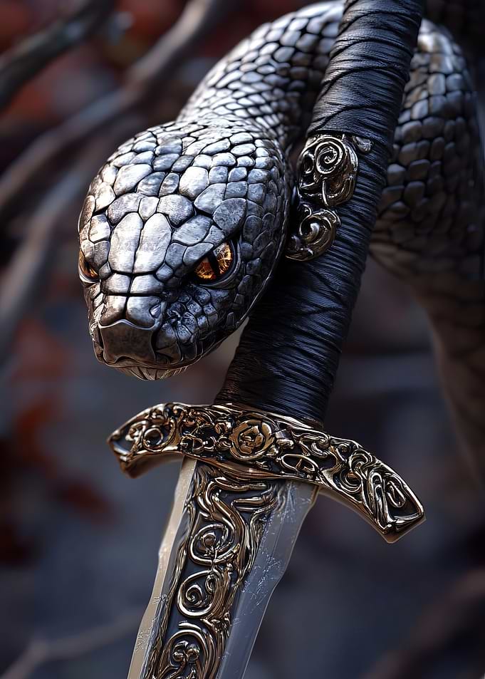 Silver Snake and Sword