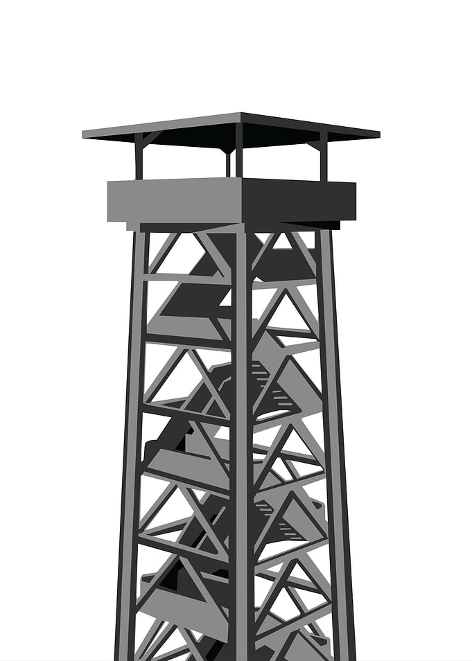 Metal Observation Tower