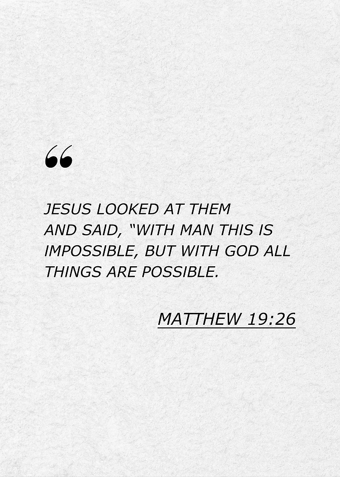 Bible Verse - Matthew 19:26