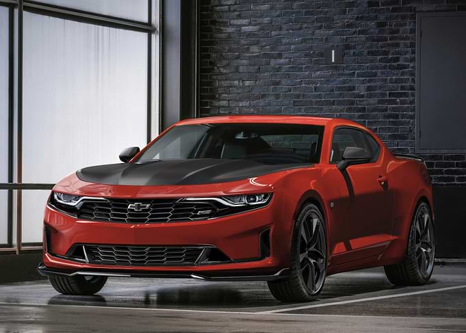 Red Chevrolet Camaro