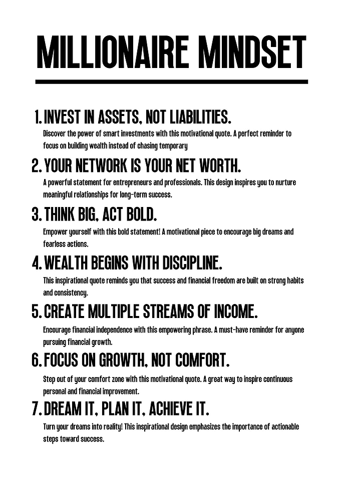 Millionaire Mindset Quotes