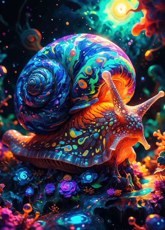 Psychedelic Snail