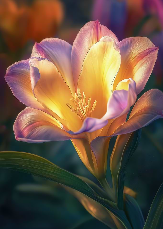 Golden Freesia Bloom