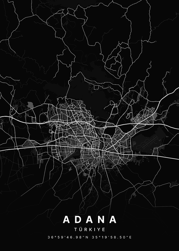Adana Turkiye City Map