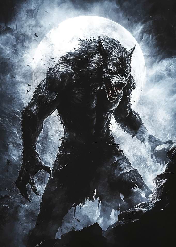Werewolf Under Full Moon