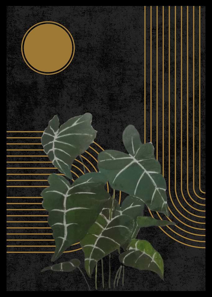 Tropical Plant Minimalist Art