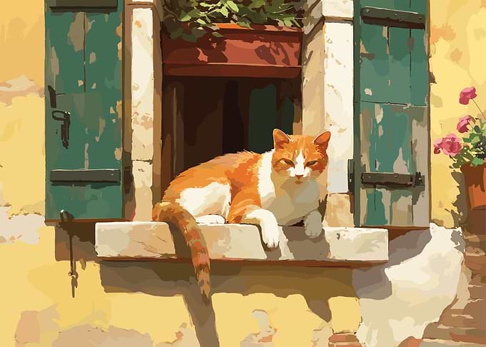 Cat in Window