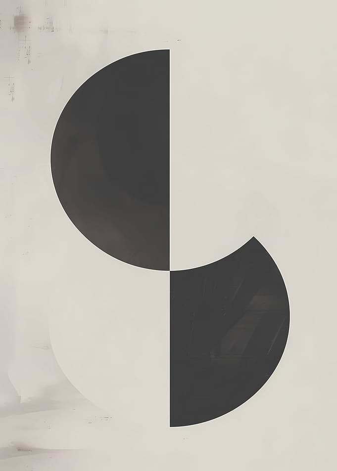 Black and White Abstract Art