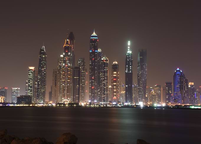 Dubai Skyline Night