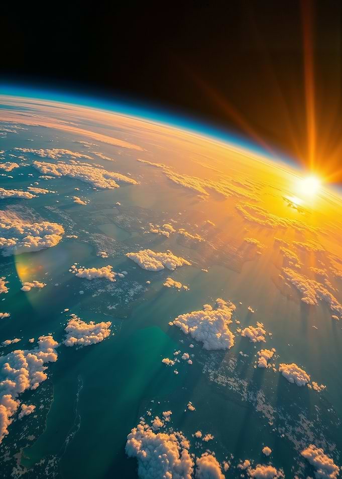 Epic Earth Sunrise from Orbit