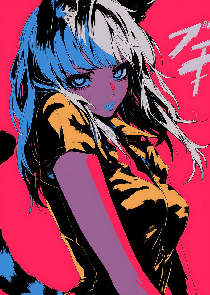 Anime Girl with Cat Ears