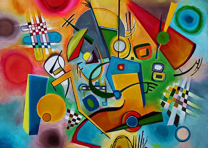 Wassily Kandinsky Abstract Geometric Painting