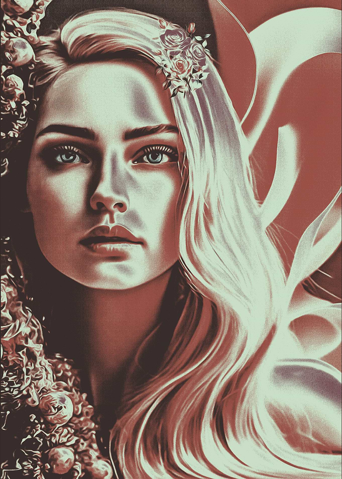 Woman with Floral Crown