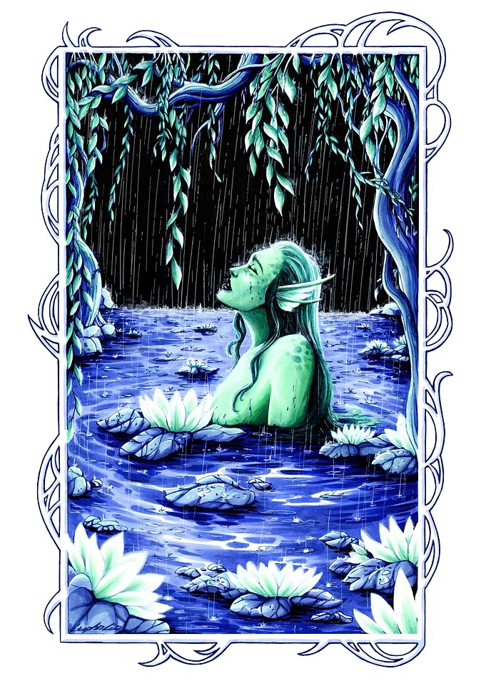 Water Nymph in Rain