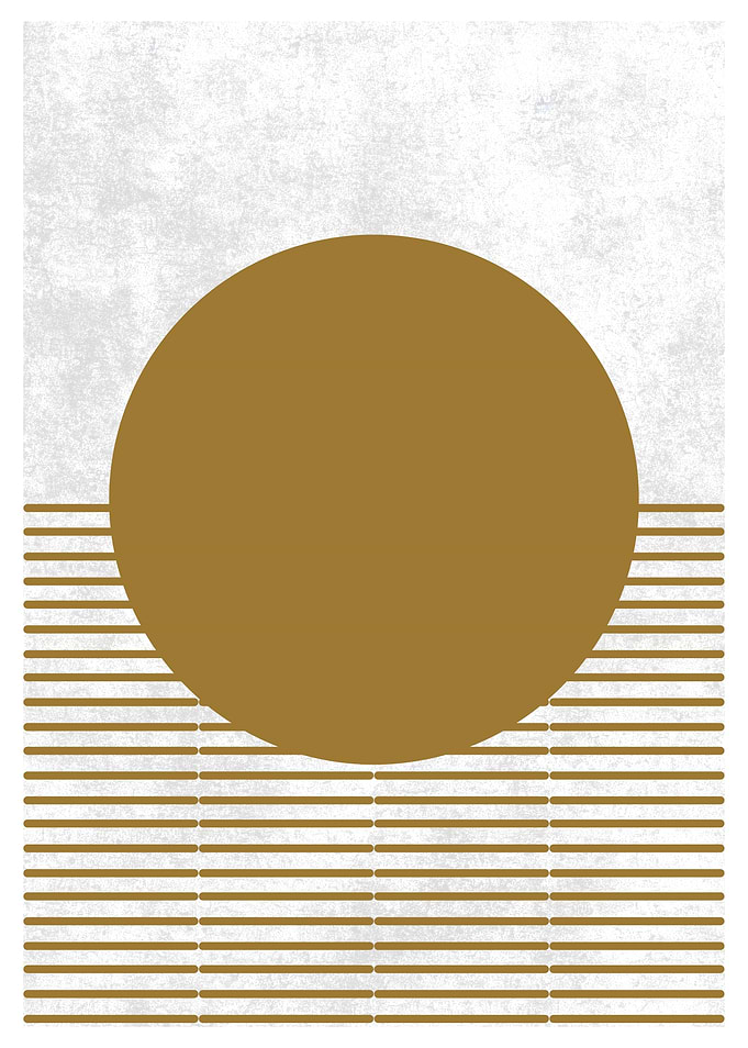 Minimalist Sun & Stripes
