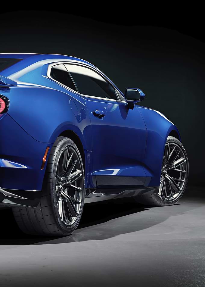 Blue Chevrolet Camaro