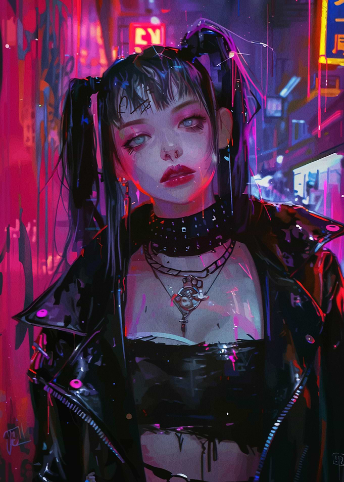 Cyberpunk Anime Girl