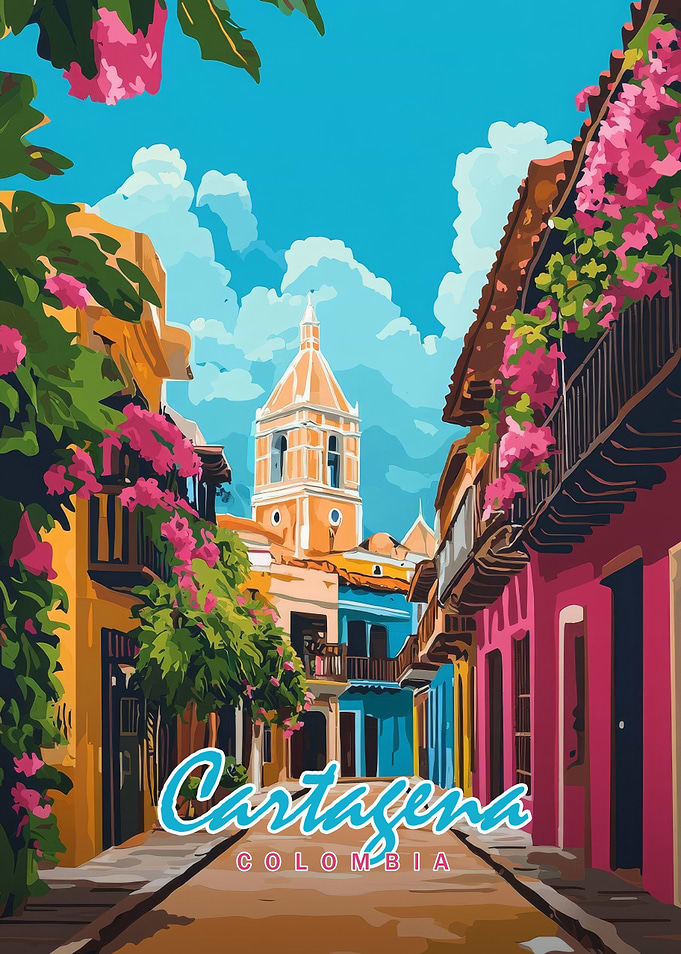 Cartagena, Colombia Street Scene