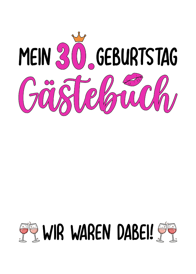 30th Birthday Guest Book