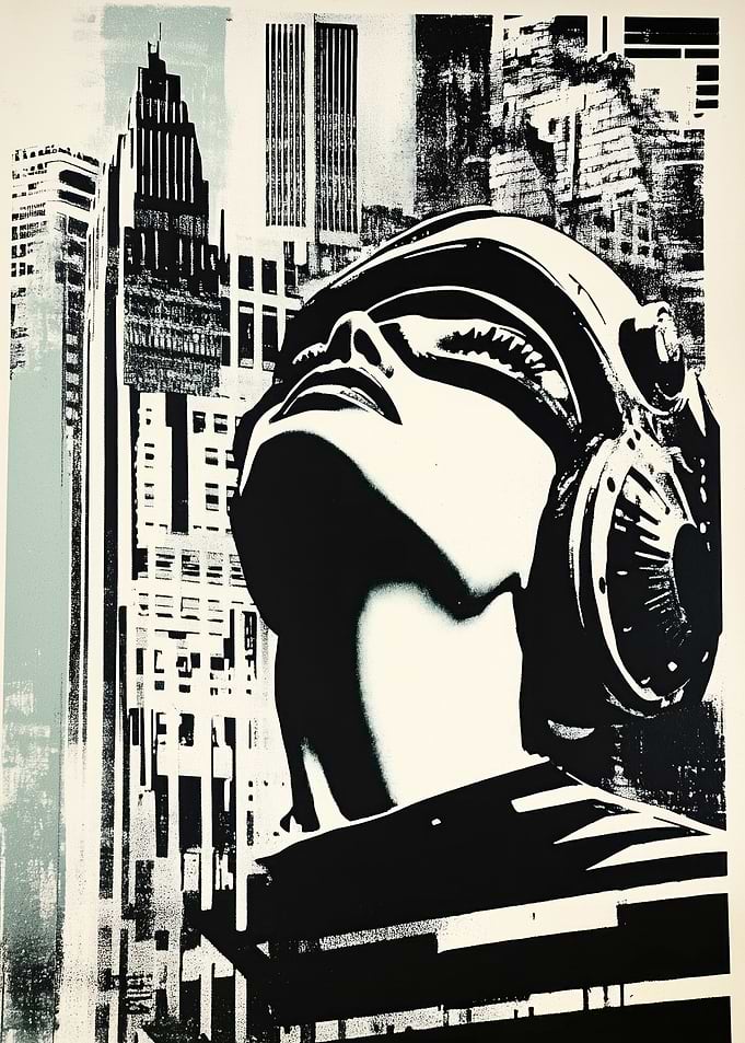Futuristic Cityscape Portrait