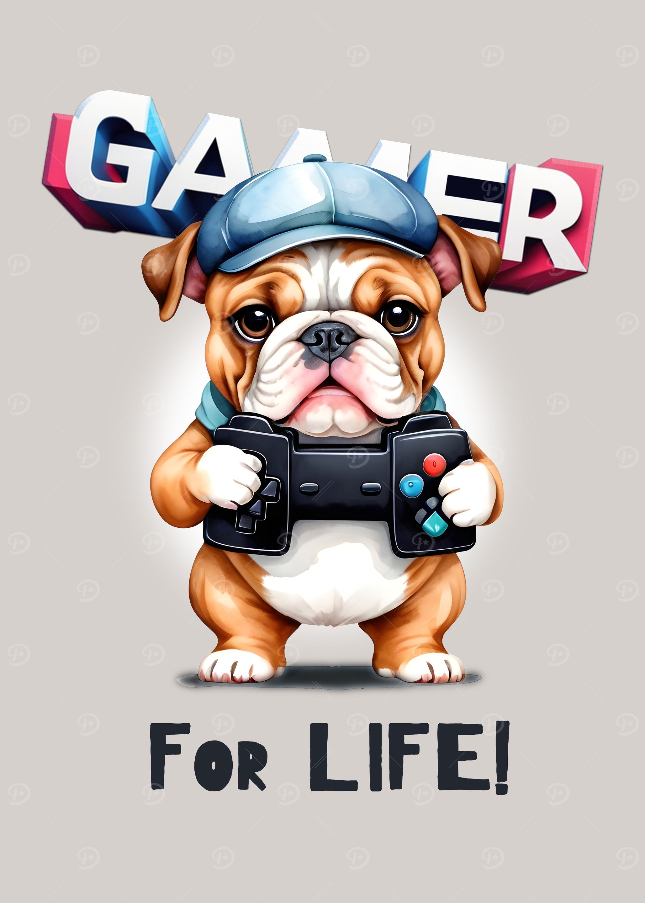 Gamer Bulldog For Life!