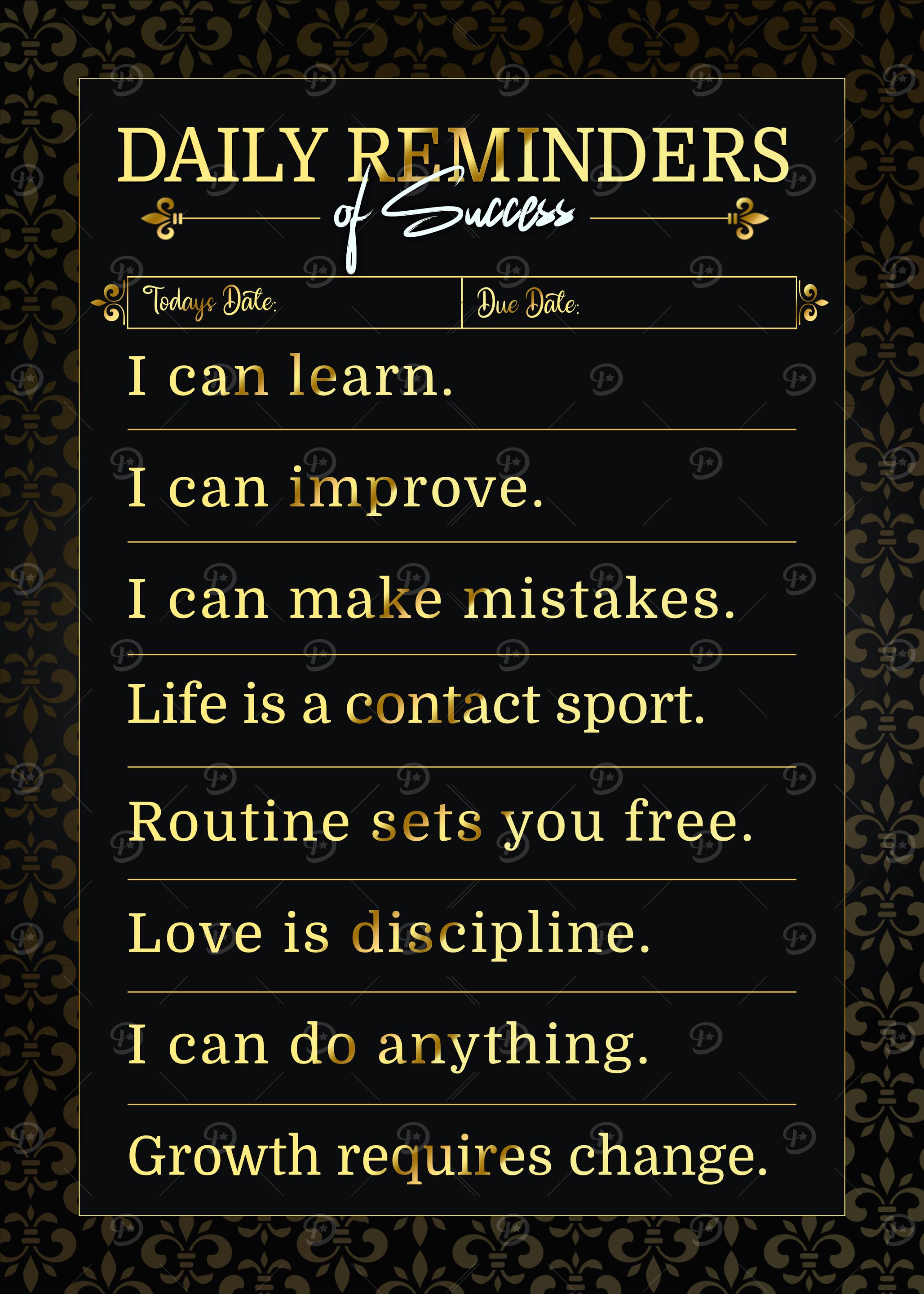 Daily Reminders of Success