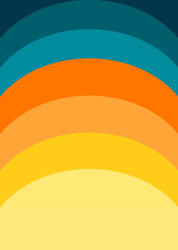 Abstract Sunset Arcs