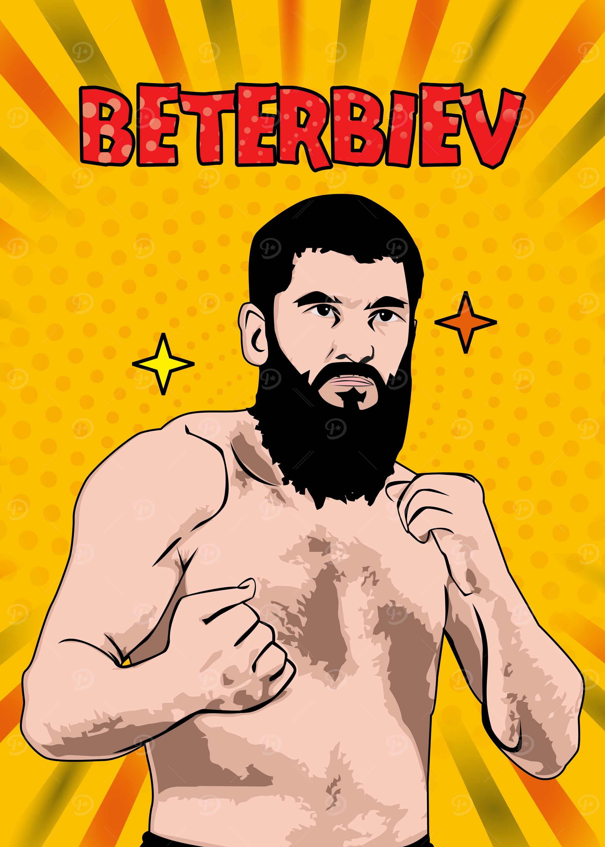 Beterbiev Boxing Comic Style