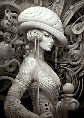 White Lady in a Hat
