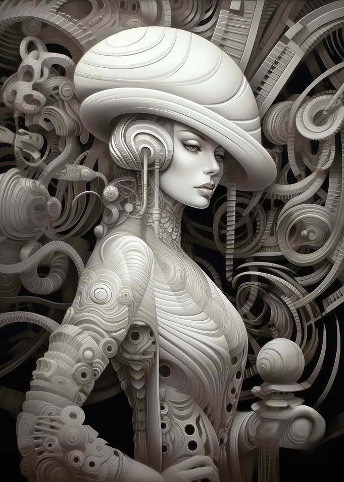 White Lady in a Hat
