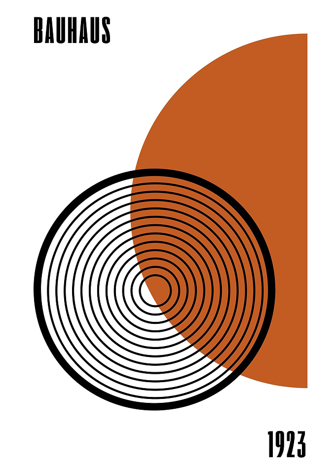 Bauhaus Geometric Art Print
