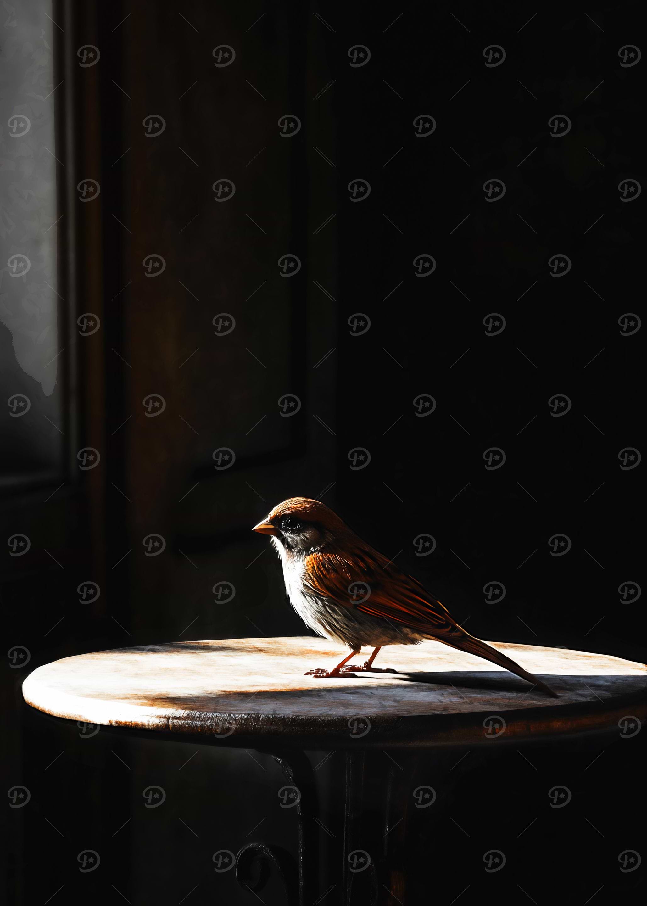 Sparrow on a Table