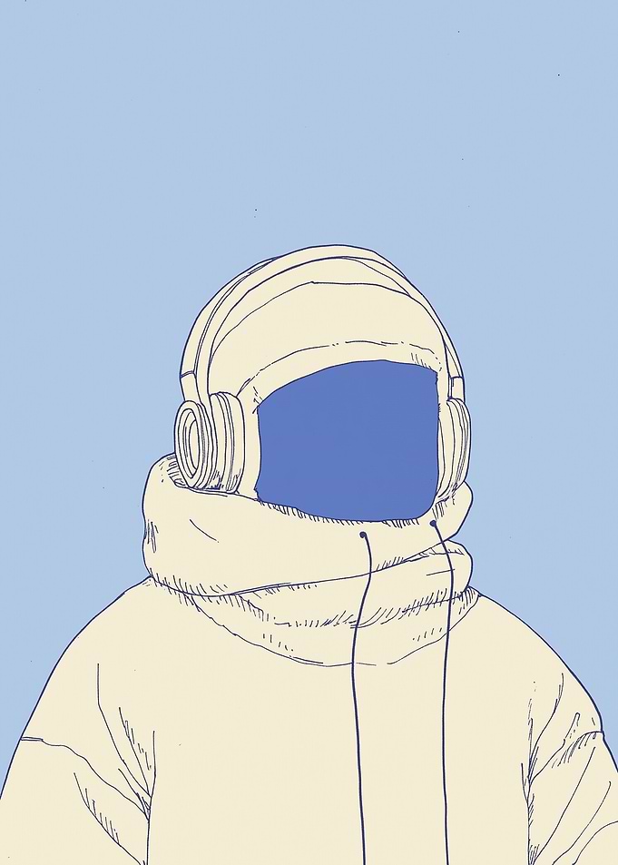 Astronaut with Headphones