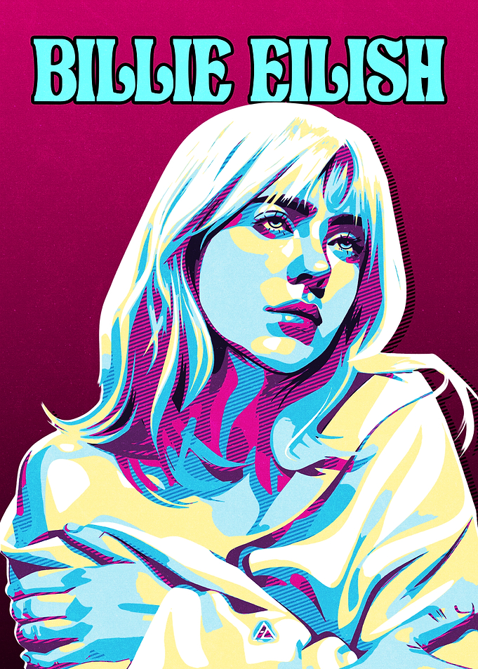 Billie Eilish Pop Art