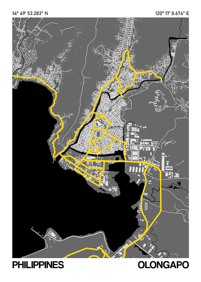 Olongapo City Street Map