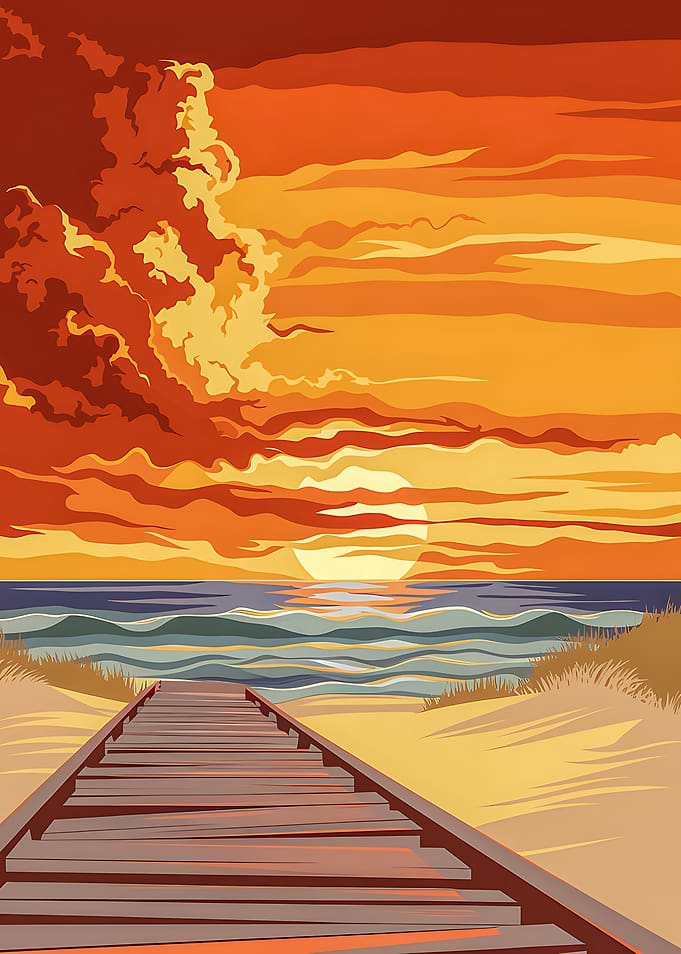 Sunset Beach Path