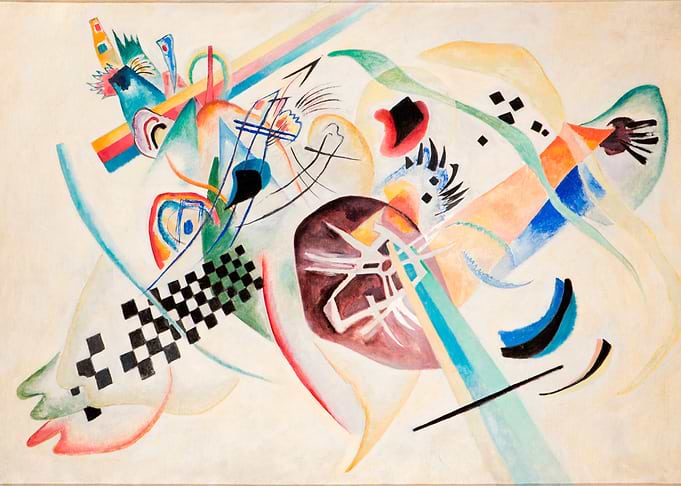 Wassily Kandinsky Abstract Watercolor Painting