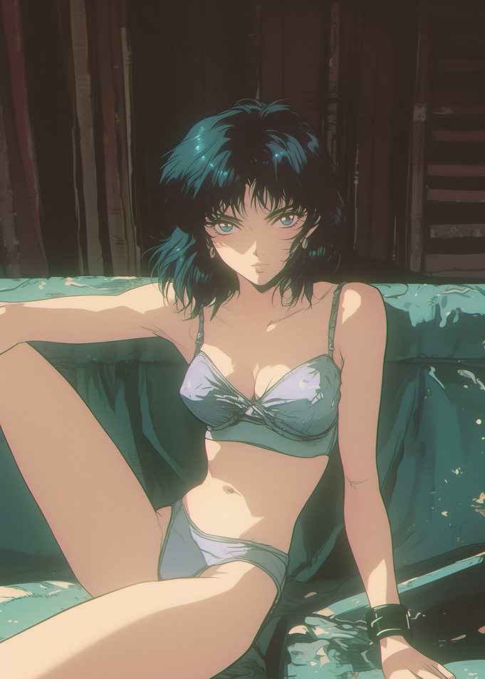 Anime Girl in Lingerie