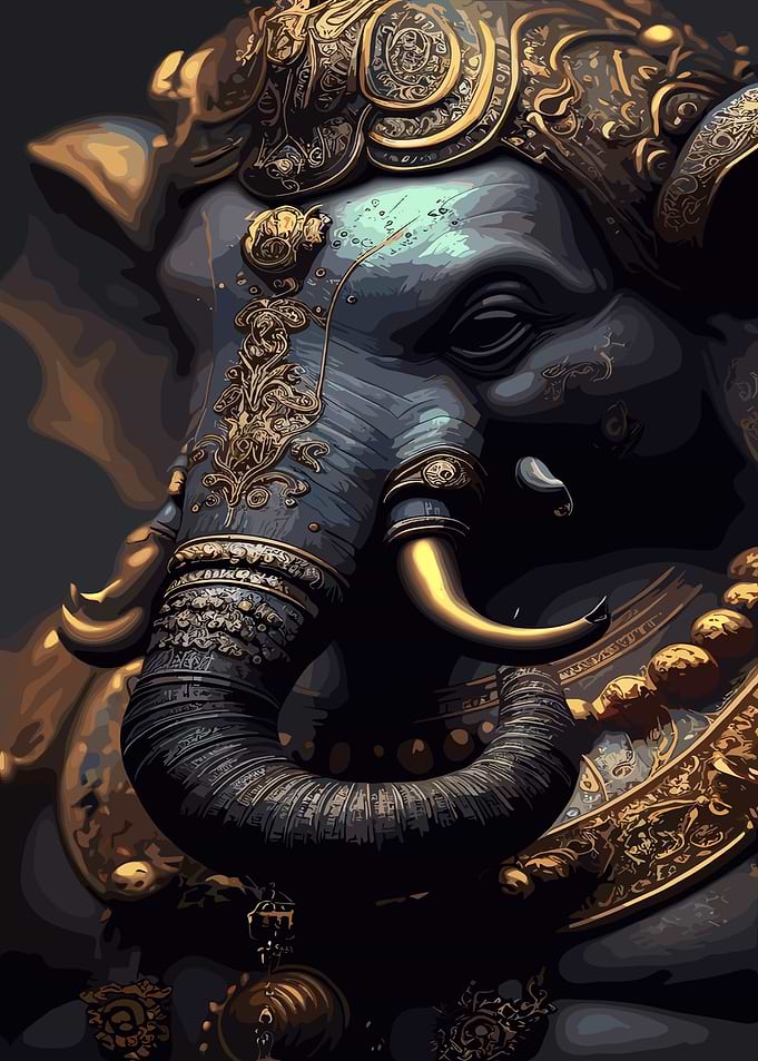 Black Ganesha