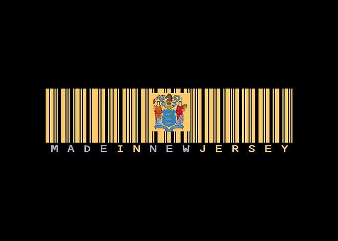 New Jersey Barcode Flag
