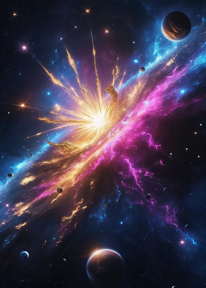 Epic Fantasy Cosmic Explosion