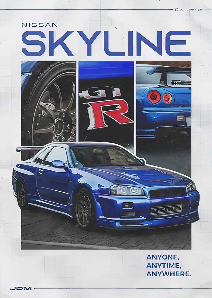 Nissan Skyline GT-R Poster
