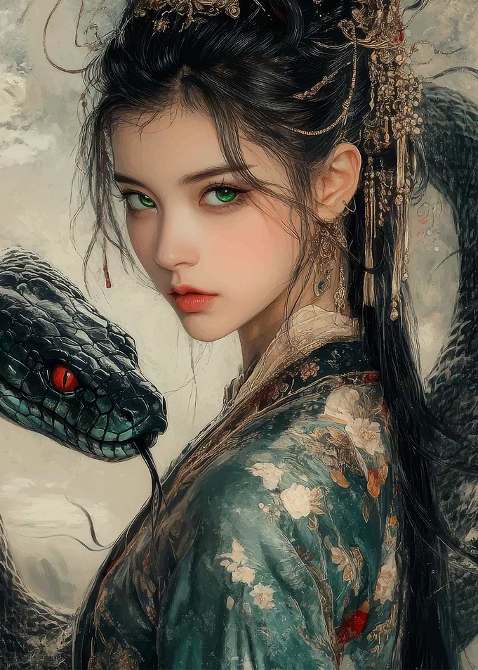 Woman with Snake