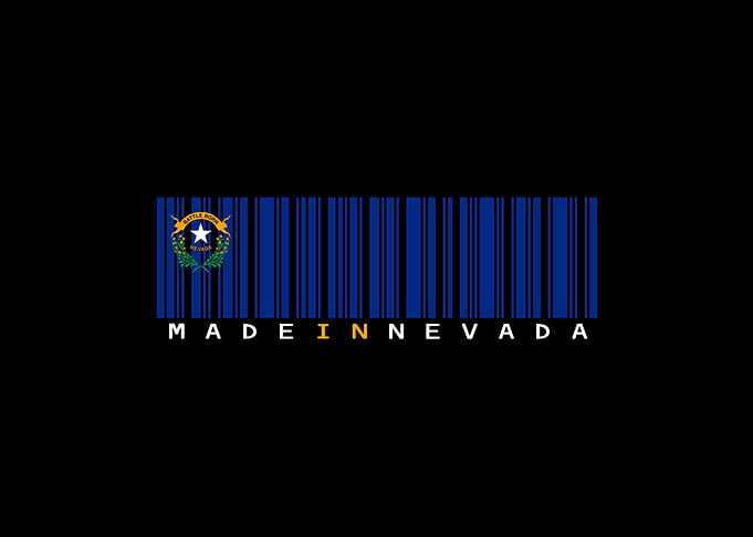 Nevada Barcode Flag