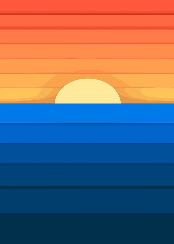 Sunset Over Ocean