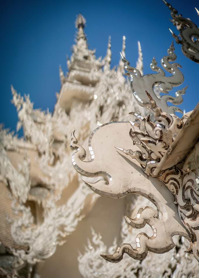 White Temple Roof Detail