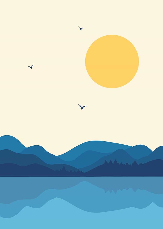 Mountain Lake Sunset