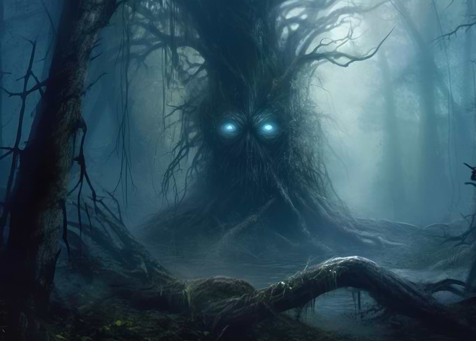 Ancient Woods Glowing Tree Monster