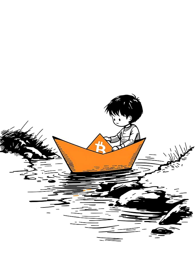Bitcoin Paper Boat